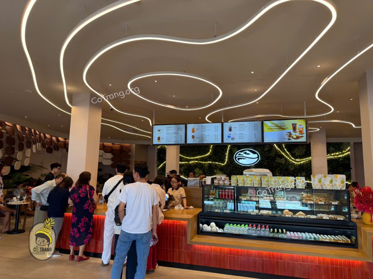 Không gian thực tế tại Highlands Coffee Đà Nẵng